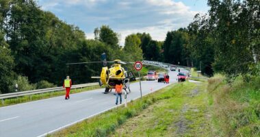 THL 1 – VU Schwerer Unfall in Patersdorf: Hyundai-Fahrer verliert Kontrolle über sein Auto