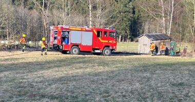 B 2 – Brand im Freien bei Windschnur