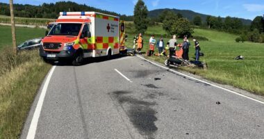THL 1 – Verkehrsunfall auf der St 2132 zwischen Langdorf und Schwarzach