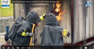 Mit Video: Atemschutzträger probten in Viechtach bei bis zu 600 Grad den Feuer-Ernstfall