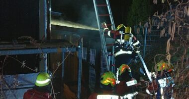 B3 – Brand im Gebäude#Dachstuhl, keine Personen in Gefahr